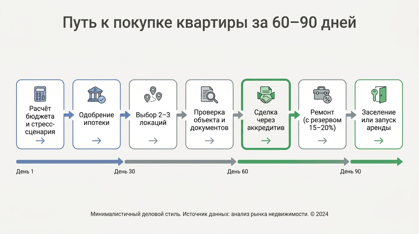 путь к покупке квартиры за 60-90 дней